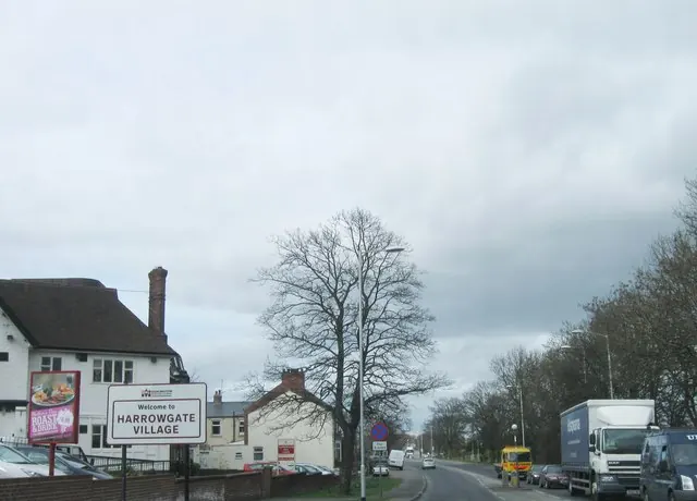 Entrance to Harrowgate Village, near Harrowgate Hill, Darlington